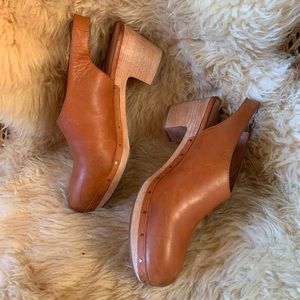 Madewell leather “marlo” clogs